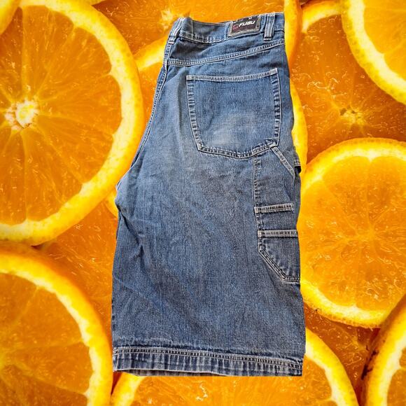 Fubu Denim Jeans Cargo Shorts Size‎ 46 - Picture 1 of 6